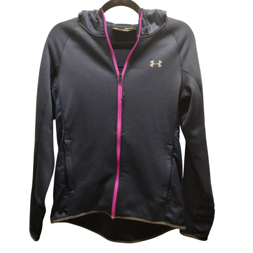 Under Armour Size S Coldgear Infrared Shield 3-Way Stretch Zip-Up Hooded Jacket